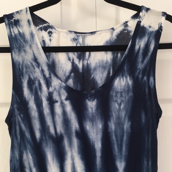 Tie dye boho hi-low tank top - Picture 2 of 3